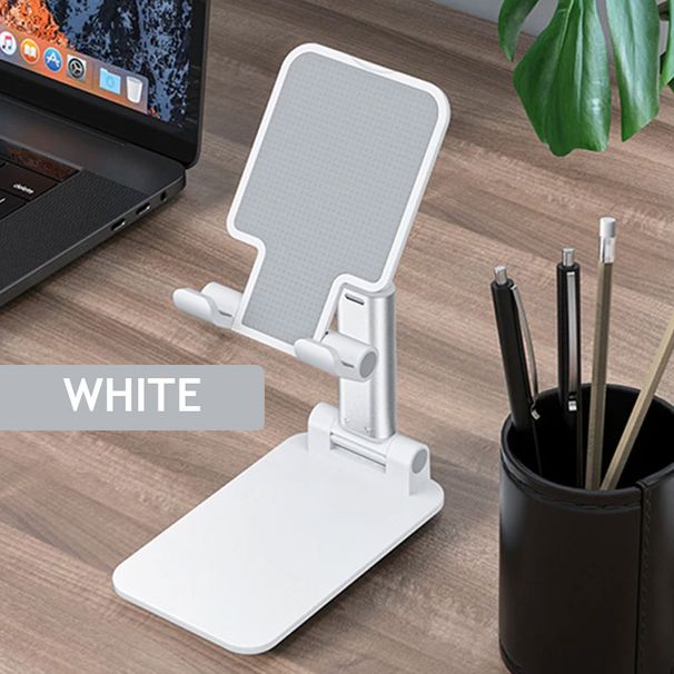 Soporte plegable para teléfono de escritorio, soporte de silicona plegable, soporte ajustable portátil para teléfono_voghion.com