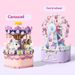 Weile Chuangxiang 3001 Carousel 3002 Ferris Wheel Music Box Assembly Building Blocks Girl's Best Friend Toy_voghion.com