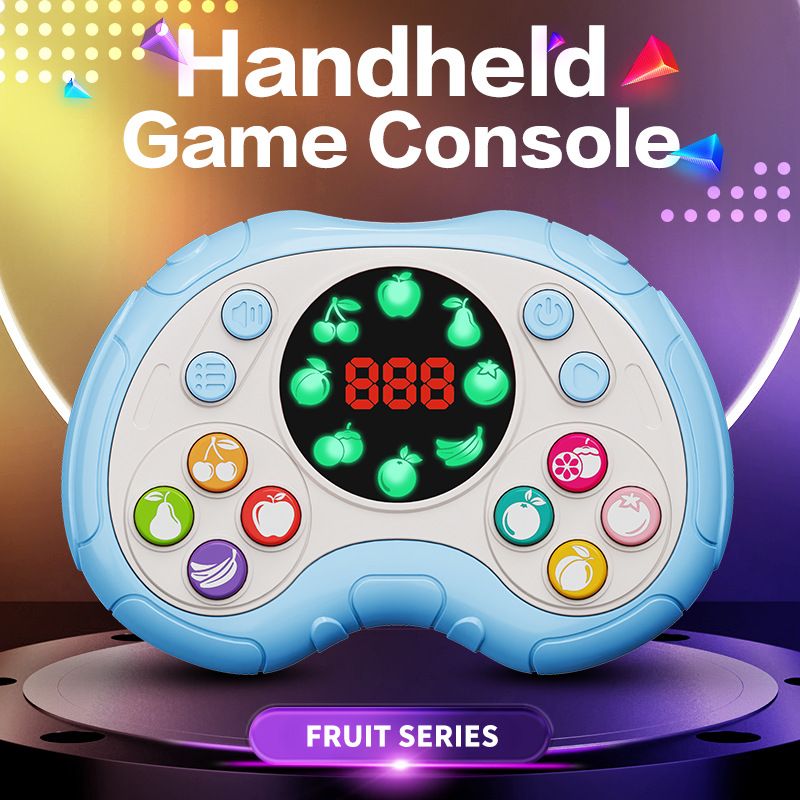 Children's Educational Sound And Light Music Push Button Fruit Finger Challenge Competition Game Machine Stress Relief_voghion.com