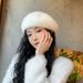 Neuheiten 1 STK Neue Winter-Baskenmützen Künstler Französischer Maler Hut Elegante Mode Warme Kaninchen Wollfilz Kappe Einheitsgröße Für Erwachsene_voghion.com