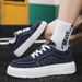 New Heightened Platform Men's Shoes, Men's And Women's Sports And Leisure Board Shoes, Washed Canvas Shoes, Trendy Shoes_voghion.com