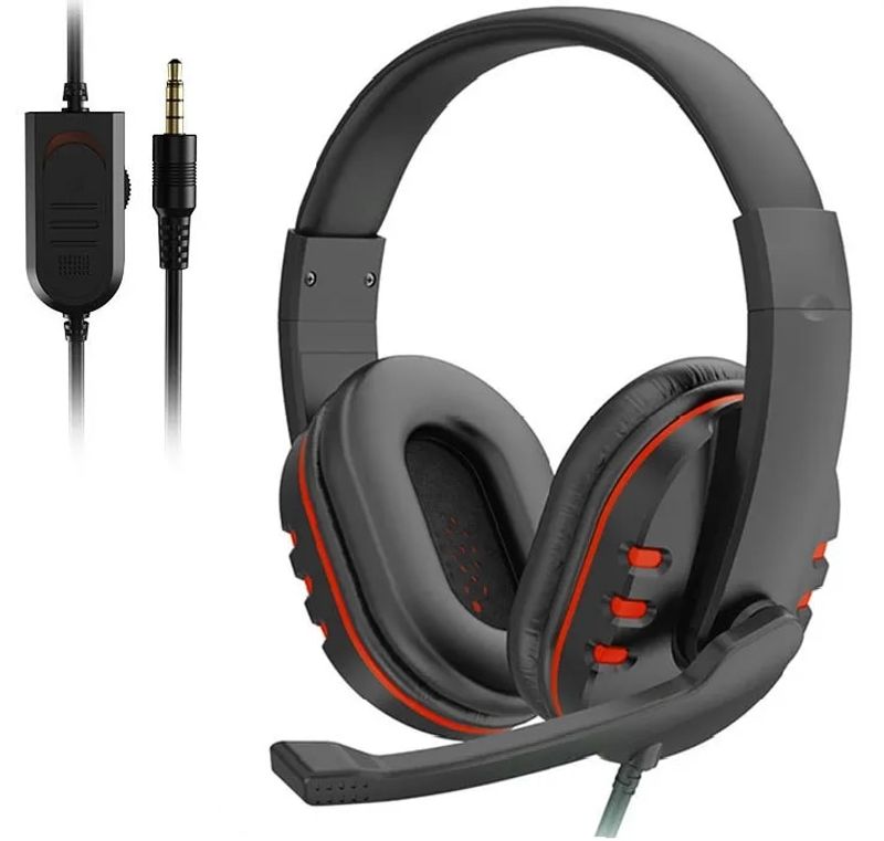 Headphones 3.5mm Wired Gaming Headset Earphones Music For PS4 Play Station 4 Game PC Chat computer With Microphone_voghion.com