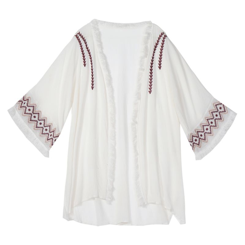 Cardigan da spiaggia da viaggio Yunnan Qinghai in stile etnico_voghion.com