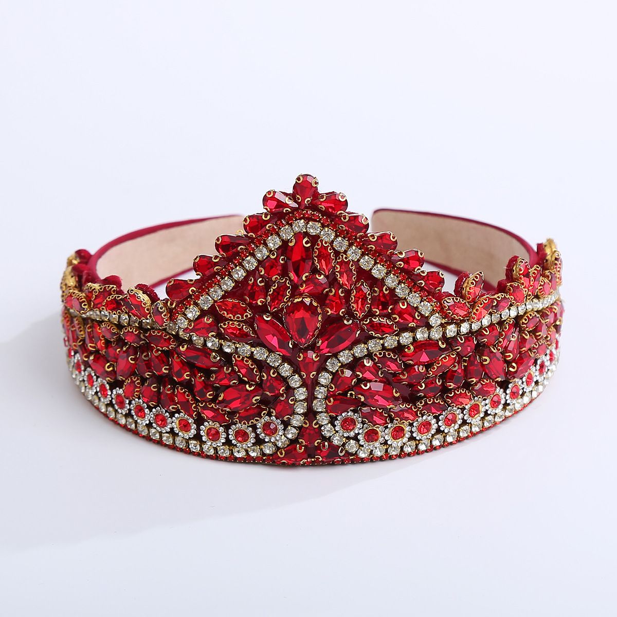 Harmony Band Exaggares Crown Headband Headband Heavy Craft Baroque Style Ins Wide Edge Hair Accessories_voghion.com