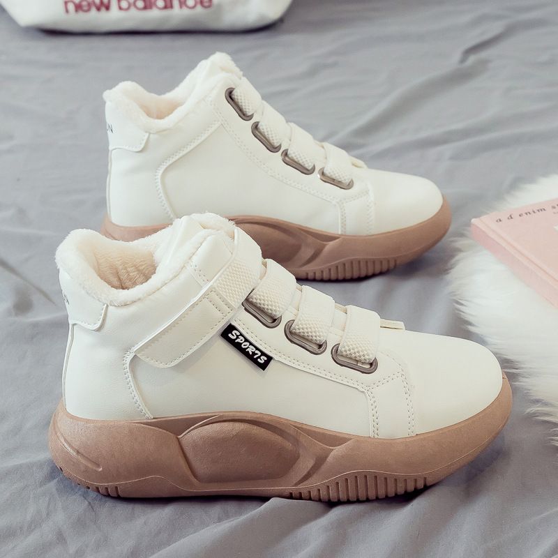 Bottes courtes en coton pour femme, doublées en polaire, polyvalentes, collection hiver 2025, réf. 6012_voghion.com