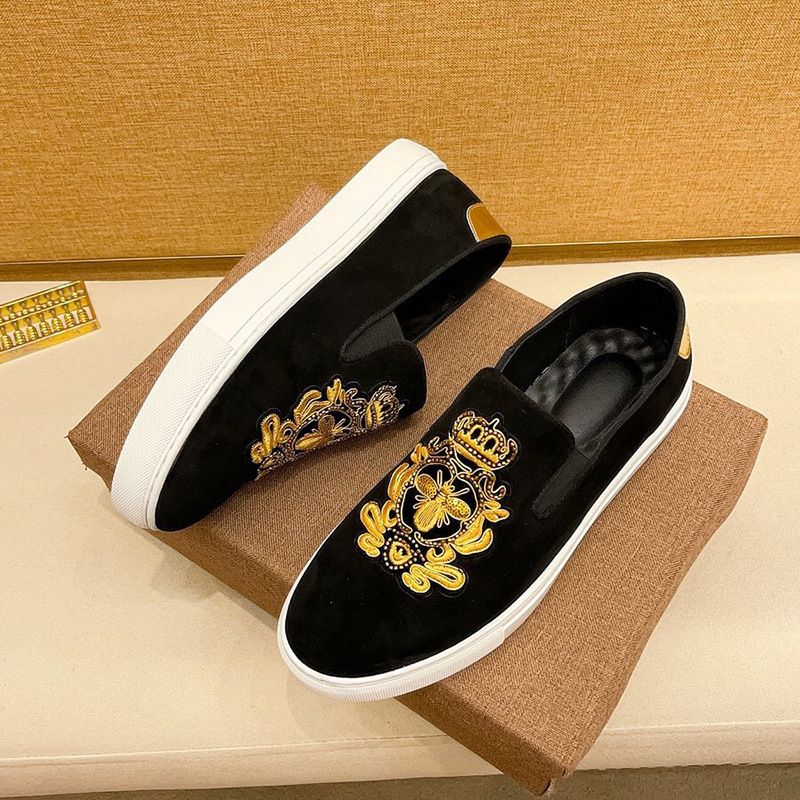 Le Fu Herren New Style Fuguqi Little Bee One Step Boarding Koreanische Version Lazy Set Foot Casual Schuhe_voghion.com
