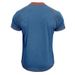2024 Summer Short sleeved Round Neck Men's Henry Shirt T-shirt Color Block Top_voghion.com