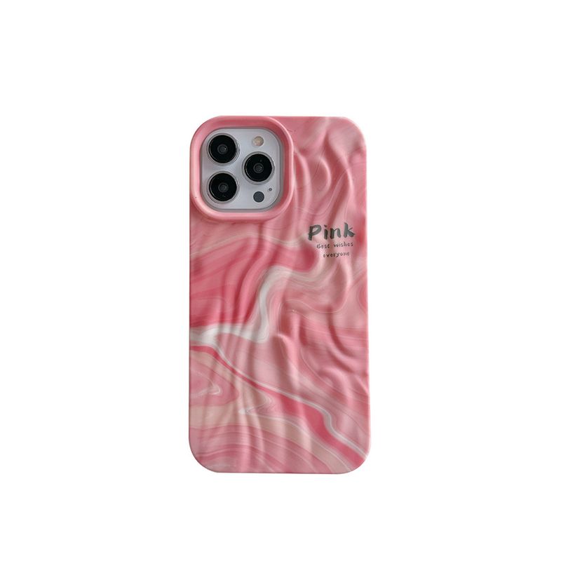Koreanischer Stil Leuchtende Ripple Muster Fall für iPhone 15 14 Pro Max Wrinkled 13 Wasser Aufkleber 12_voghion.com
