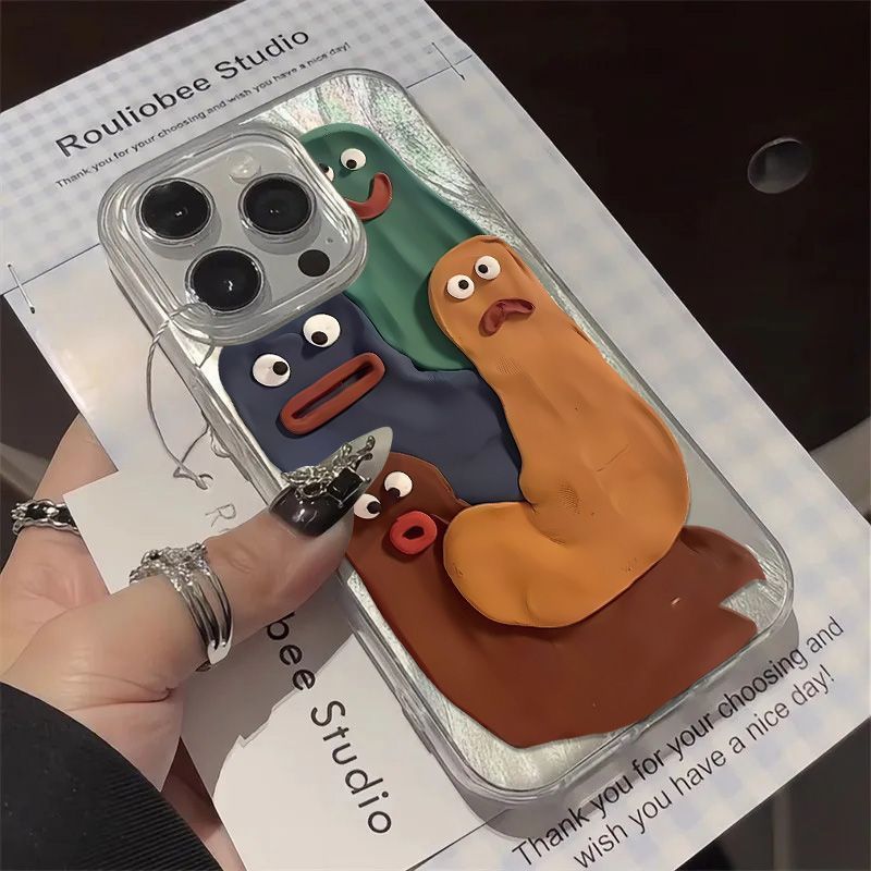 Funny Clown Bug Compatible With 16 Pro Max/14 Plus Phone Case 15 Pro/13 Feather Gauze 12/11/XS_voghion.com