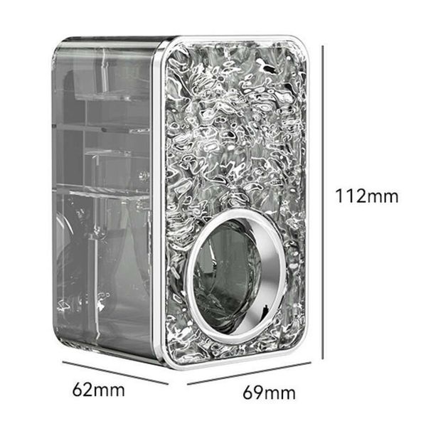 Suction Cup Non Perforated Wall Mounted Holder, Bathroom Mouthwash Toothbrush Cup, Toothpaste Holder_voghion.com