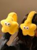 Simpatici paraorecchie in peluche a forma di stella gialla, per donne, autunno e inverno, caldi e spessi, resistenti al freddo_voghion.com