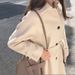 Übergroßer Mantel aus Wollmischung – Koreanischer Wintertrenchcoat mit 3D-Textur und tiefen Taschen_voghion.com