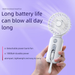 3C Handheld Mini Fan Power Bank 2-in-1 Ultra Large Capacity Detachable Portable Dual Cable For_voghion.com
