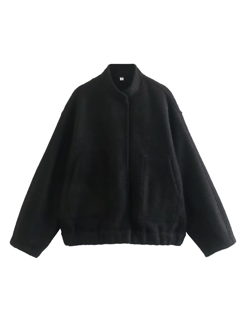 ​​"Y2K Streetwear Jacket – Oversized Stand Collar Zip-Up Coat In Dark Grey/Green/Black/White | Trendy Unisex Outerwear For Urban Explorers"​​_voghion.com