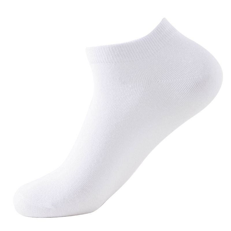2025e Individually Packaged No-Show Summer Thin Tube Solid Color Cotton Short Men's Socks_voghion.com