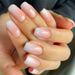 Weiße French Halo Dye Abnehmbare tragbare Nageltabletten, Press On Nails_voghion.com