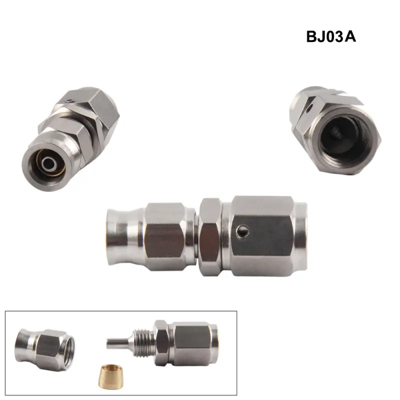 AN3 45 90 de grade din oțel inoxidabil, drept, cu frână, pivotant, PTFE, capete de furtun, adaptor de montaj feminin, piesă de motor auto_voghion.com