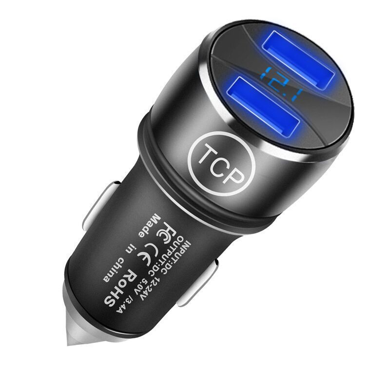 Încărcător auto 12v/24V telefon USB încărcare rapidă vivo Huawei universal multifuncțional brichetă auto_voghion.com