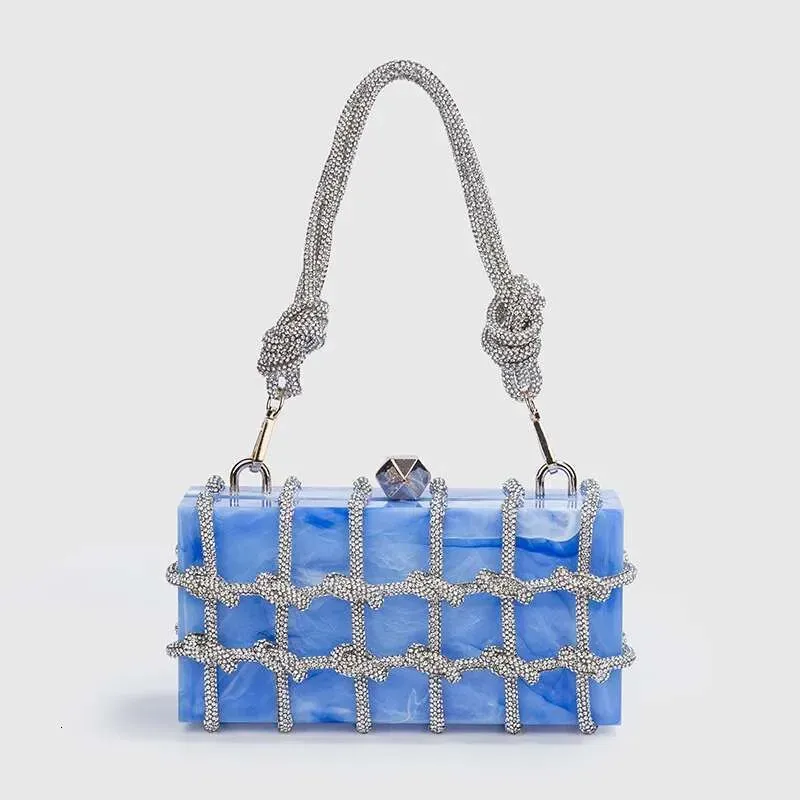 Bolsos de noche de cristal plateado con diamantes de imitación 2025 hechos a mano para mujer, bolsos y carteras de diseñador, bolsos de banquete_voghion.com