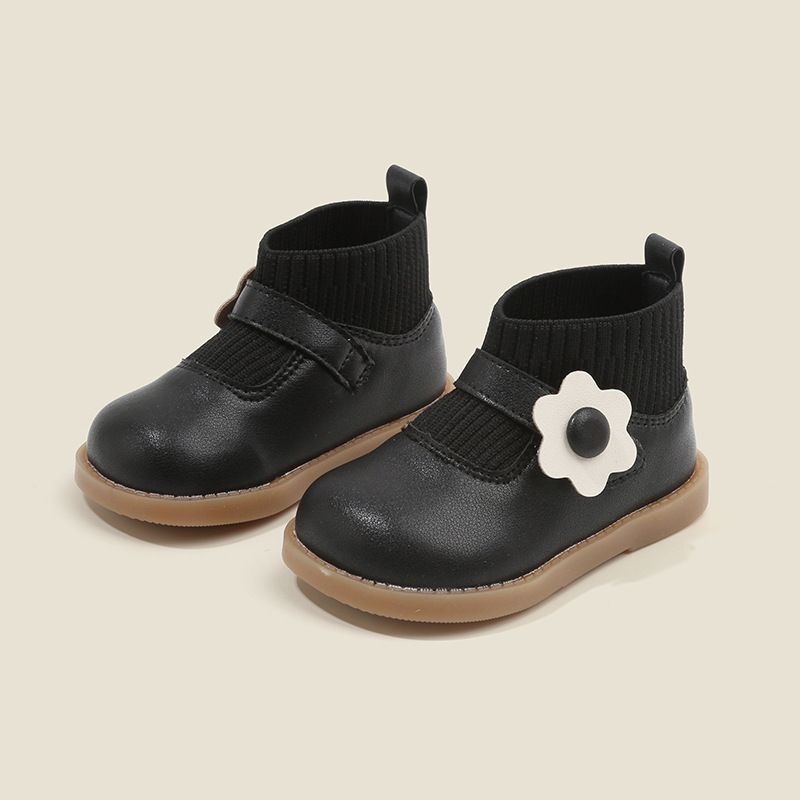 Socks Shoes Children's Toddler Shoes Leather Shoes Spring and Autumn Children's Shoes Female Baby Princess Shoes_voghion.com
