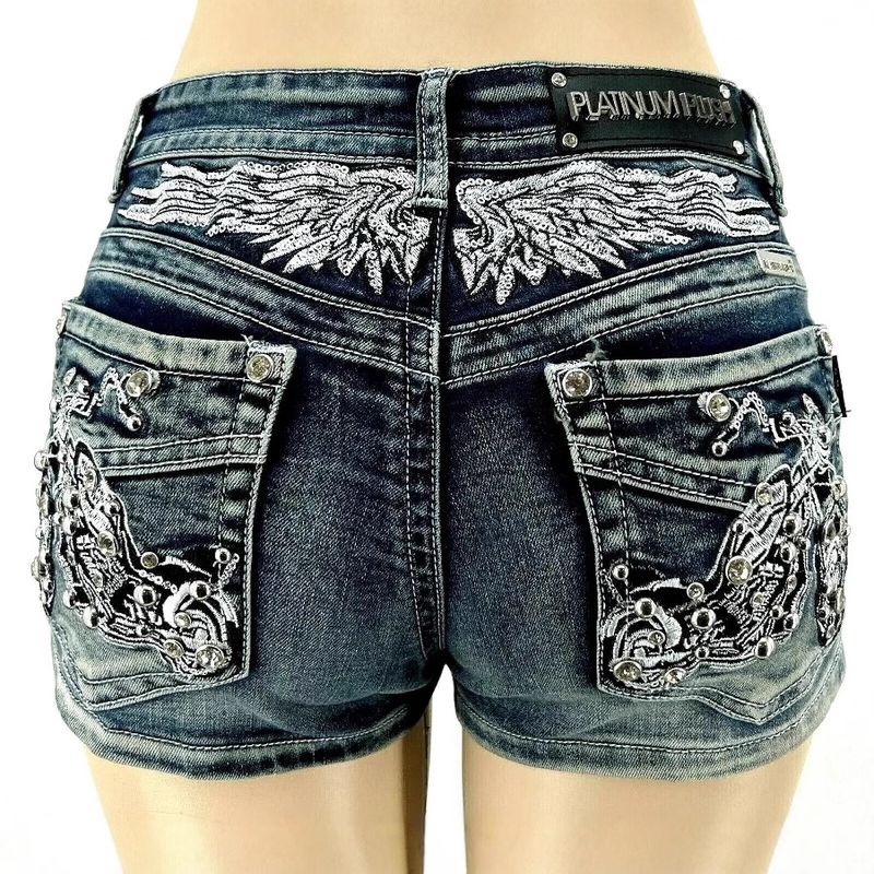 Sexy broderte denimshorts til dame – moteriktige hotpants (søt og krydret sommerstil)_voghion.com