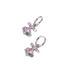 New Western Empress Dowager Anchor Necklace Earrings, Pink Zircon Stone, Fashionable and Minimalist Grade Ear Buckles,_voghion.com