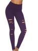 Women's Solid Color Hip-Lifting High-Waist Leggings Plus Size Nine-Point Pants_voghion.com