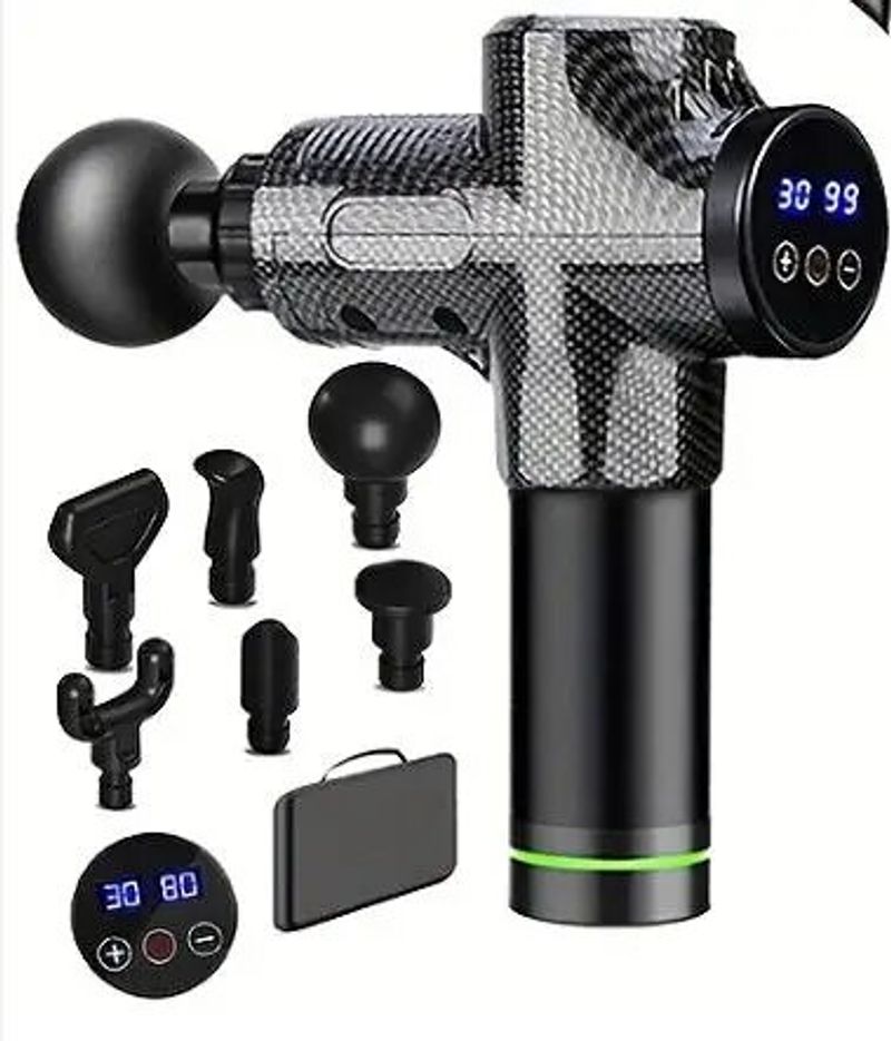 Faszien masážní pistole Elektrische Percussion Pistole Massage gerät Körper Nacken Rücken tiefes Gewebe Muskel entspannung Fitness-Tool_voghion.com