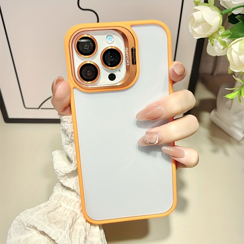 Invisible Bracket Phone Case  Shockproof, Drop-Resistant, and Scratch-Protected with Transparent Design - Compatible with 15, 14, 14 Plus, and Pro Max_voghion.com