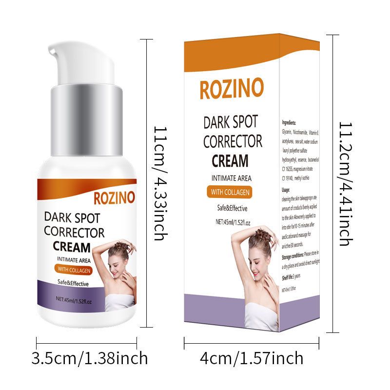 Full English melanin removal intimate area female care and maintenance black underarm whitening cream_voghion.com