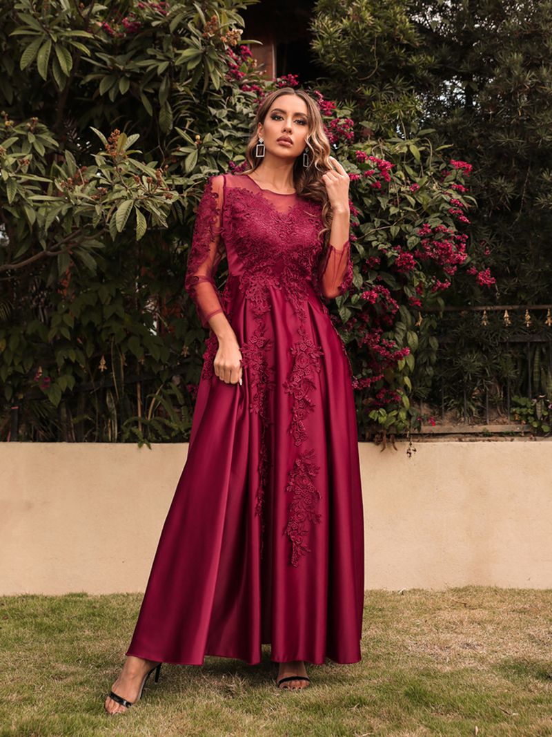 Îmbrăcăminte de damă Independent Station Leagăn din dantelă Fusta lungă sexy Traing Banquet Rochie de seară Stil nou_voghion.com