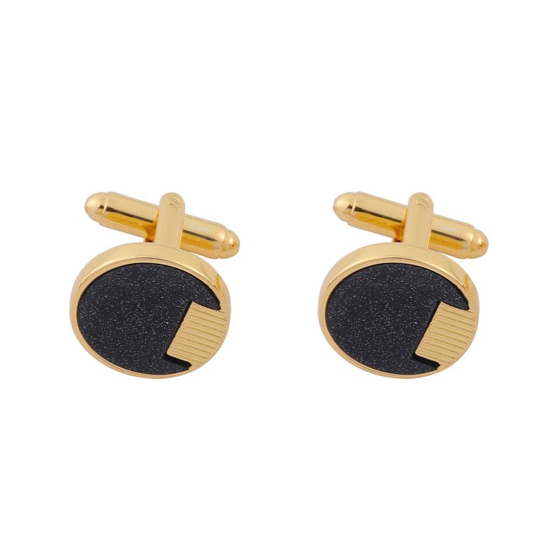 New product sleeve studs, round black French shirt cufflinks, cufflinks_voghion.com