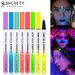 SHCOETY Colorful Fluorescent Pearlescent Eyeliner - Fine Shimmer Glow Liquid Eyeliner For Face Painting - Waterproof & Sweatproof_voghion.com