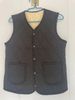 Cove Autumn Winter Down Cotton Fleece Lining, Warm Vest With Square Pocket, Short Style, Large Size, Unisex, Suitable For_voghion.com