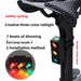 New Bicycle Tri-Color Chanin LED Creative Tail Liht Type-C Charin Red Yellow Green Niht Ridin Lon Battery_voghion.com