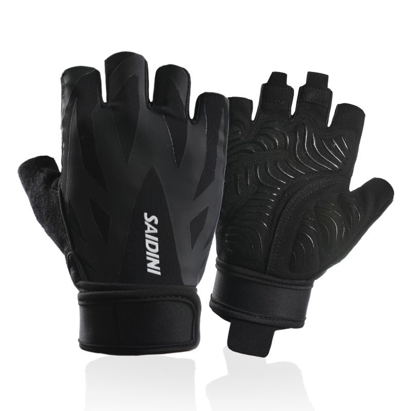 Gants de fitness à demi-doigts en soie glacée pour hommes et femmes_voghion.com