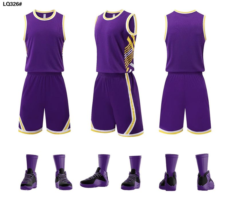 Open school basketball uniform set, men's printed game quick drying loose vest, sports training team uniform, student_voghion.com
