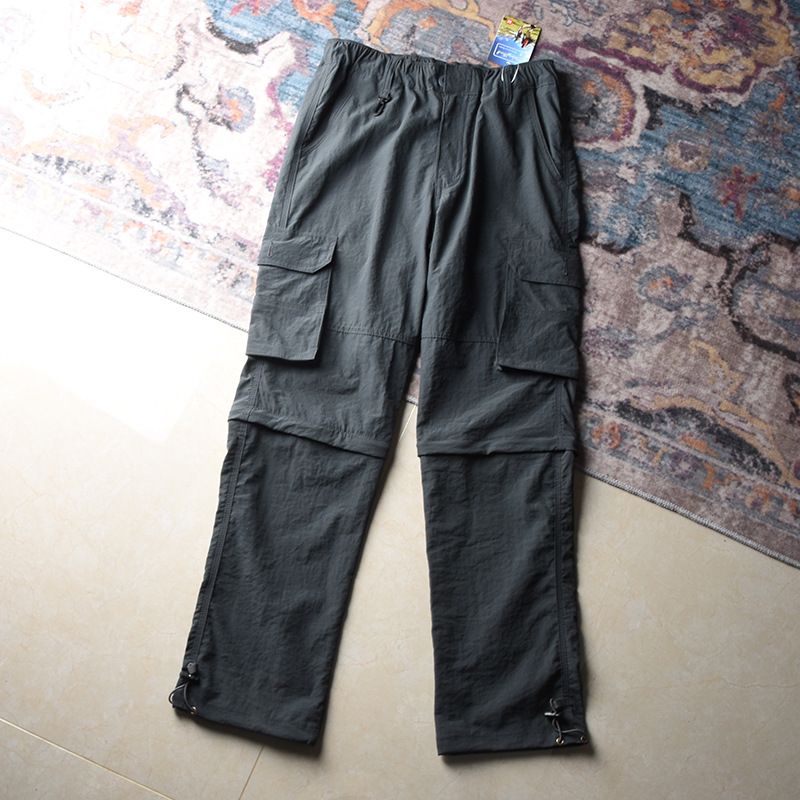 Herrenbekleidung Übersee Multi Pocket dünne Sommeroveralls Herren lockere winddichte wasserdichte Hose_voghion.com
