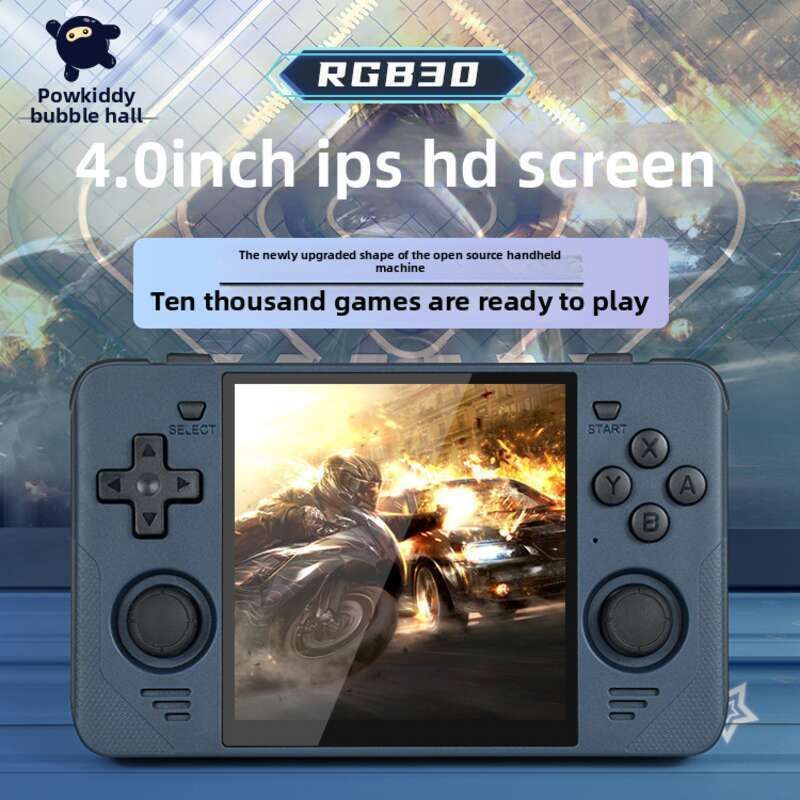 Console de jogos RGB30 de código aberto, portátil, joystick nostálgico, tela sensível ao toque Arcade Mini_voghion.com