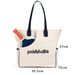 Canvas Zipper Racket Shoulder Handbag Printed Pickleball Bag_voghion.com