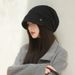 Hat Women's Spring and Autumn Thin New Japanese Style Cold Hat Shows Face Small Pullover Hat Big Head Wai Heap Hat Plain_voghion.com