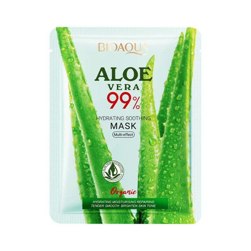 BIOAOUA Aloe Vera Moisturizing And Soothing Mask 25g * Tablets, Moisturizing And Hydrating, Mask_voghion.com
