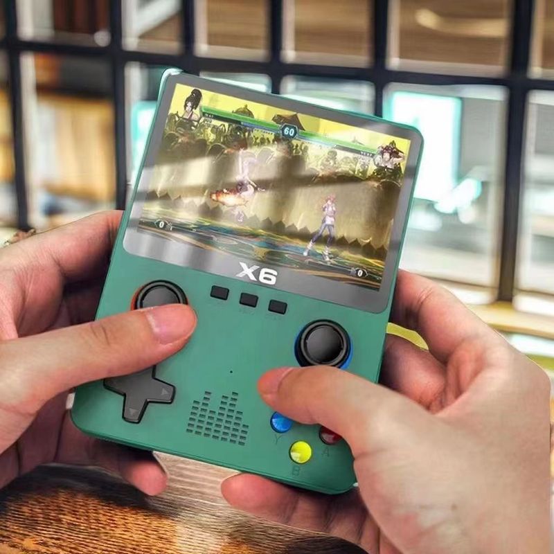 New console, Cyberpunk style transparent game console GBA nostalgic SFC charging portable large screen handheld device_voghion.com