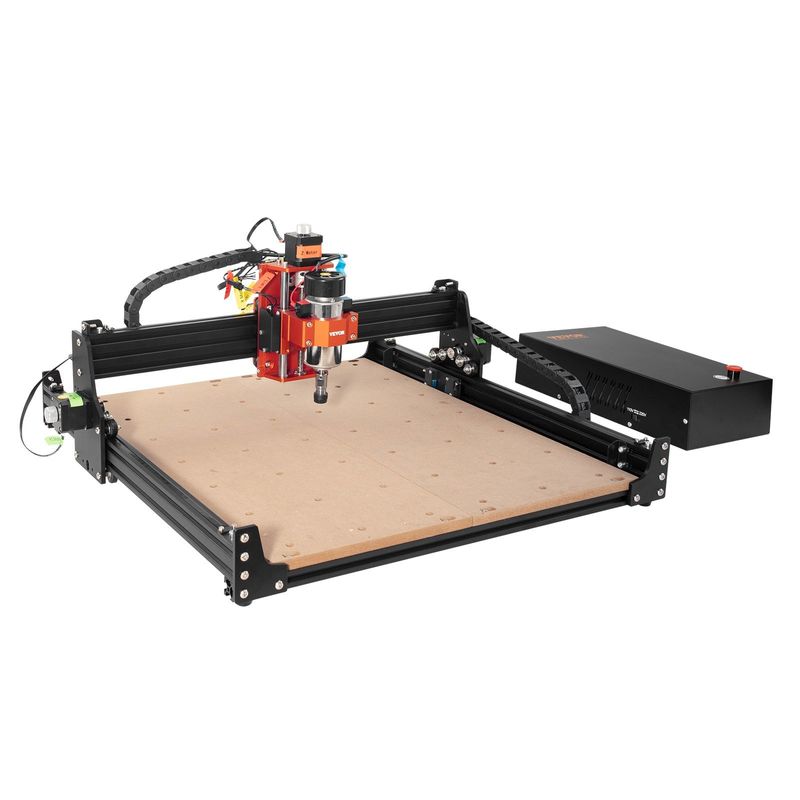VEVOR CNC Router Machine, 300W, 3 Axis GRBL Control Wood Engraving Carving Milling Machine Kit, 400 x 400 x 75 mm / 15.7 x 15.7 x 2.95 in Working Area_voghion.com