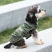 Spring Summer Thin Dog Clothes Army Green Camouflage Two-Legged Short Sleeve T-Shirt For Small, Medium, And Large Dogs_voghion.com