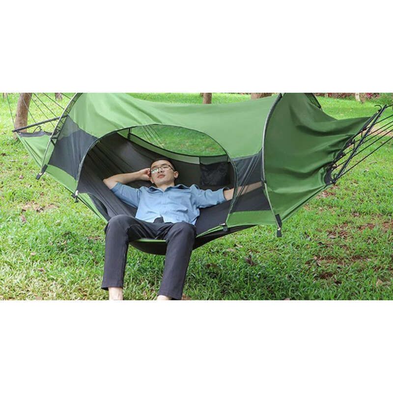 [Mosquito Sleep] Double With Net Mosquito Resistant Indoor And Outdoor Camping Spring Outing Single Hammock Parent Child_voghion.com