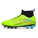 High-Top Soccer Cleats For Men & Women - AG/TF Studs For Outdoor Training & Matches - Lightweight Synthetic Leather Upper With Anti-Slip Rubber Sole -_voghion.com