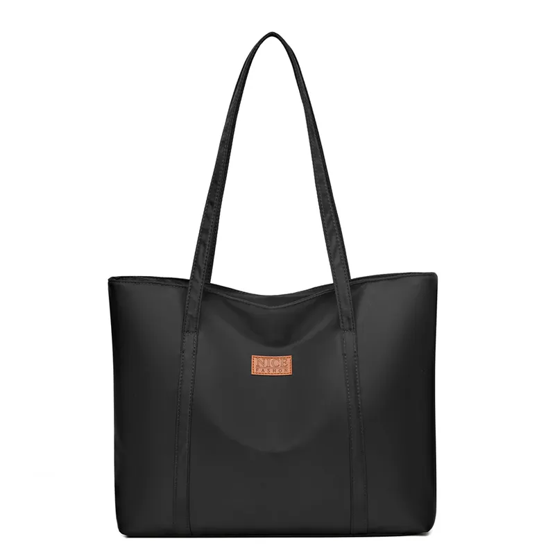 Simple Fabric Large Bag Casual Lightweight Women's Shoulder Bag Women's Bag Large Capacity Tote Bag_voghion.com