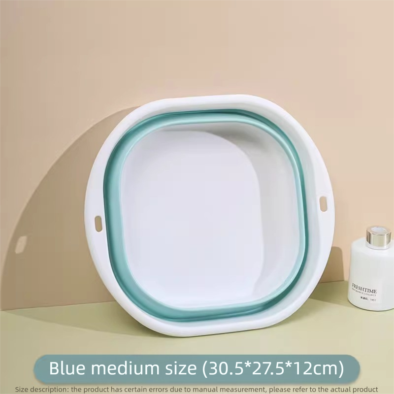 Foldable Wash Basin For Baby Face Washing, Portable Laundry Tub For Travel Dormitory, New User Essential Collapsible Sink_voghion.com