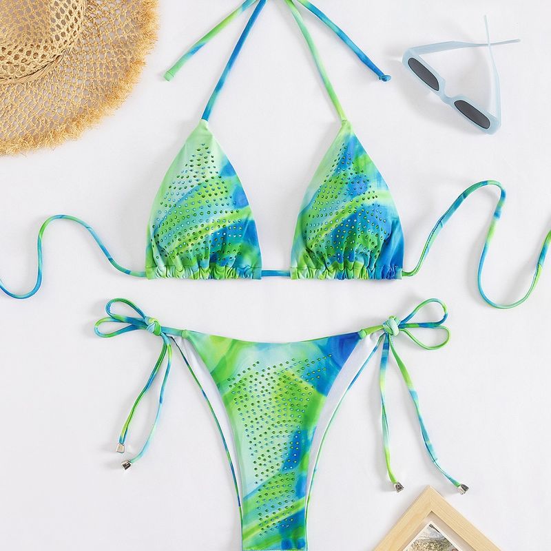 Sexy rückenfreies Bikini-Set für Damen – Sling-Urlaubsstil, zweiteiliger Badeanzug für Strand und Pool_voghion.com